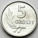 5 gr 1962, pięć groszy 1962 r., stan 1