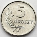 5 gr 1963, pięć groszy 1963 r., stan 1
