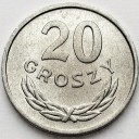 20 gr 1963, dwadzieścia groszy, stan 1