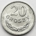 20 gr 1965, dwadzieścia groszy, stan 1