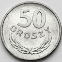 50 gr 1968 r., pięćdziesiąt groszy, stan 1-/1