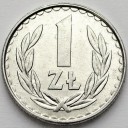 1 zł, jeden złoty 1985, stan 2/1-