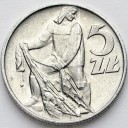 5 zł Rybak, pięć złotych z Rybakiem 1959, stan 2-