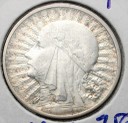 2 zł złote Głowa kobiety 1932 znak stan 3+