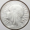 10 zł złotych Głowa kobiety 1932 bez znaku stan 3
