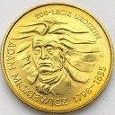 2 zł, złote 1998 Adam Mickiewicz stan 1-/1