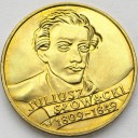 2 zł, złote 1999 Juliusz Słowacki, stan 1-