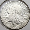 10 zł złotych Głowa kobiety 1932 ze znakiem stan 3