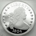 Replika 1 Dolar Dexter 1804 SREBRO 999 stan L