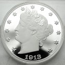 Replika 5 Centów 1913 Liberty Head Ag 999 stan L