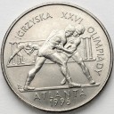 2 zł, złote 1995, Atlanta Zapasy, stan 1-