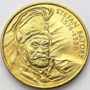 2 zł, złote 1997 Stefan Batory, stan 1-/1