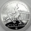 10 zł złotych 2004 Ateny Szermierka stan L