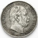 2 Marki Zwei Mark 1876 A, Prusy, stan 3, RZADKA