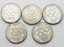 LOT 5 x 200 zł 1976 OLIMPIADA INWESTYCJA SREBRO