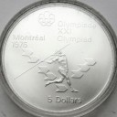 5 Dolarów SREBRO 1975 Kanada Montreal Oszczep