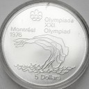 5 Dolarów SREBRO 1975 Kanada Montreal Skoki d wody