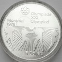 5 Dolarów SREBRO 1976 Kanada Montreal Boks