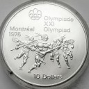 10 Dolarów SREBRO 1974 Kanada Montreal Lacrosse
