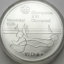 10 Dolarów SREBRO 1975 Kanada Montreal Żeglarstwo