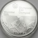 10 Dolarów SREBRO 1976 Kanada Montreal Hokej Trawa