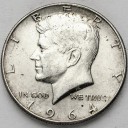 1/2 Dolara Half Dollar SREBRO 1964 Kennedy