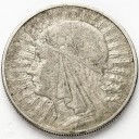 10 zł złotych Głowa kobiety 1932 bez znaku stan 3