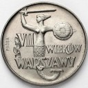 10 zł 1965 VII Wieków Warszawy PRÓBA CuNi, stan 1-