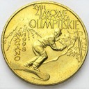 2 zł, złote 1998 Zimowe Igrzyska Nagano stan 1-