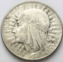 10 zł złotych Głowa kobiety 1932 ze znakiem stan 3