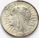 10 zł złotych Głowa kobiety 1932 bez znaku stan 3+