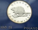 100 zł złotych 1978 Bóbr Ochrona środowiska stan L