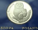 500 zł 1986 Sowa Sowy, Ochrona Środowiska, stan L-