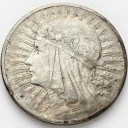 10 zł złotych Głowa kobiety 1932 bez znaku stan 3
