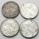 LOT 4 x 10 zł Głowa kobiety, INWESTYCJA AG SREBRO