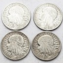 LOT 4 x 2 zł Głowa kobiety, INWESTYCJA AG SREBRO