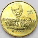 2 zł, złote 1999 Ernest Malinowski Peru, stan 1-