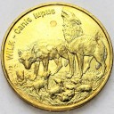 2 zł, złote 1999 Wilk Wilki, stan 1-
