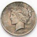 1 Dolar One Dollar dolar 1922 D Peace USA