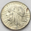 5 zł złotych Głowa kobiety 1934 ze znakiem st 2-