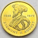 2 zł, złote 1996 Zygmunt II August stan 1/1-