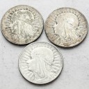 LOT 3 x 5 zł Głowa kobiety, INWESTYCJA AG SREBRO
