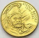 2 zł, złote 1997 Stefan Batory, stan 1-