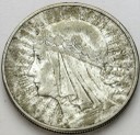 10 zł złotych Głowa kobiety 1932 bez znaku stan 3