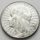 10 zł złotych Głowa kobiety 1932 ze znakiem stan 3