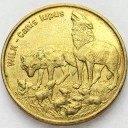 2 zł, złote 1999 Wilk Wilki, stan 1-