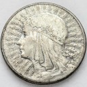 10 zł złotych Głowa kobiety 1932 bez znaku stan 3