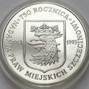 200000 zł 1993 Szczecin Nadanie Praw Miejskich, L-