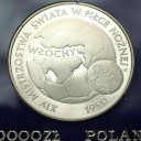 20000 zł złotych 1989 Włochy Piłka, stan L-