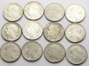 LOT 12 x 5 zł Głowa kobiety, INWESTYCJA AG SREBRO